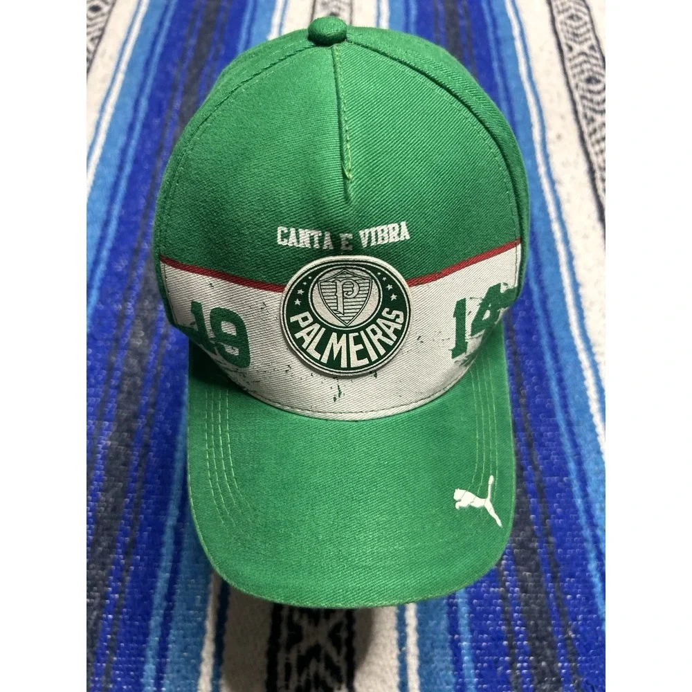 Puma SE Palmeiras Canta e Vibra 1914 Green Adjustable Soccer Hat Brazil